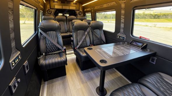 dayton 12 passenger sprinter van interior