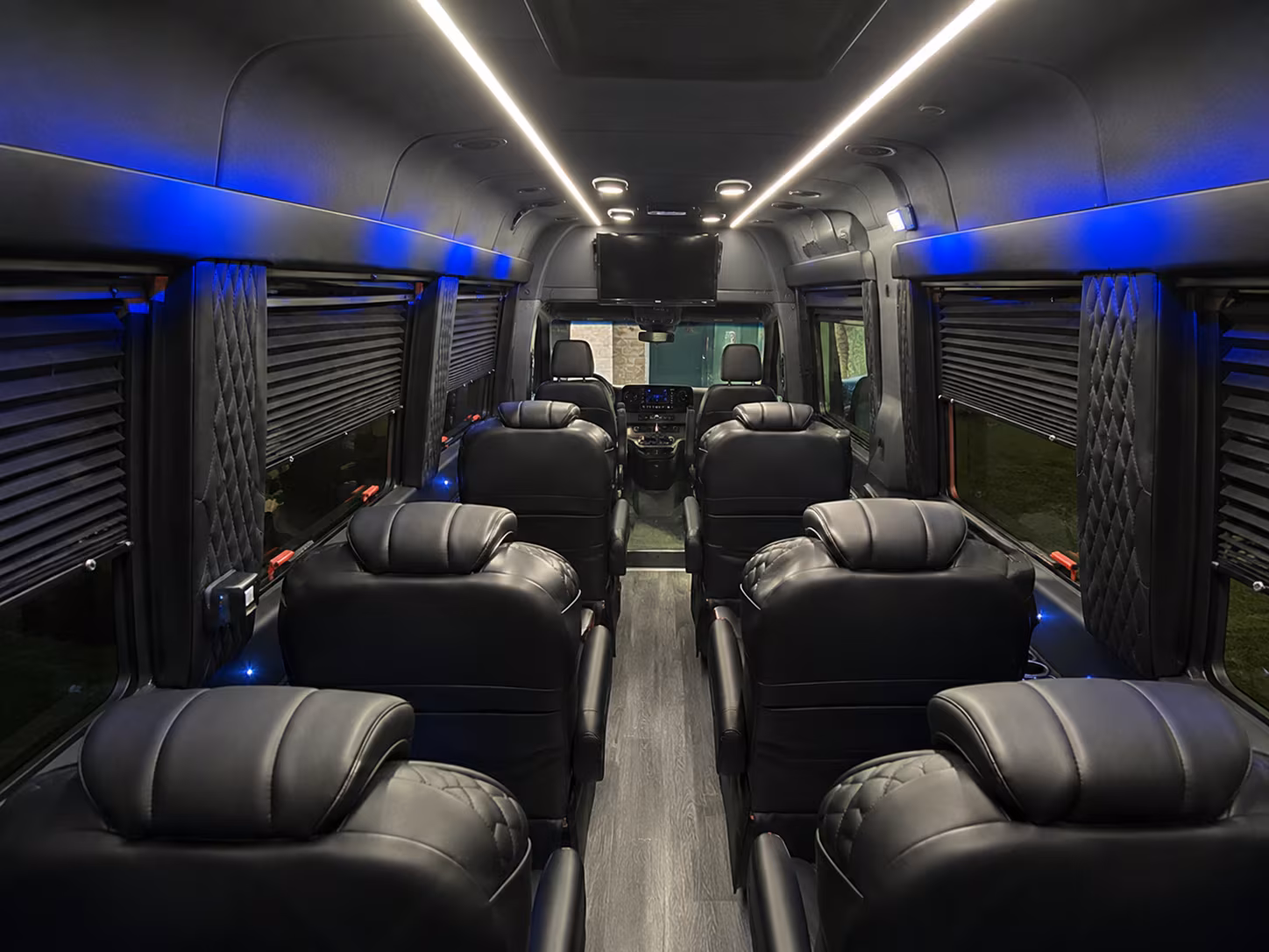 dayton 18 passenger sprinter van inside